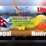13th SAG 2019: Watch Cricket Live NEP vs Maldives Match