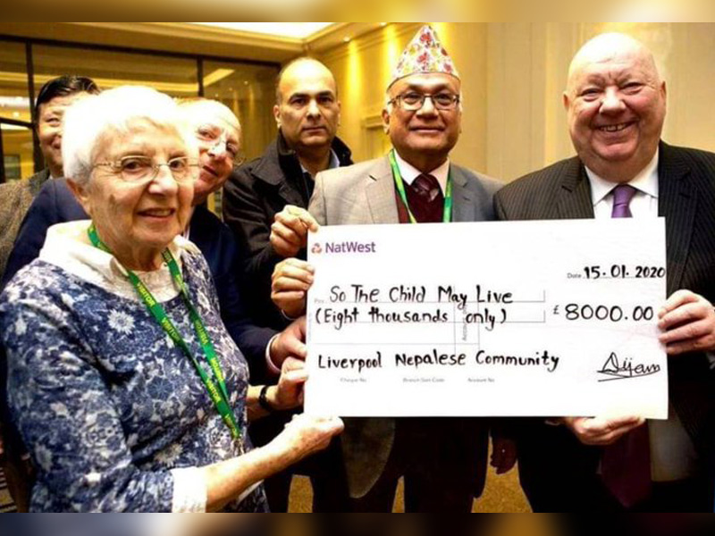 Liverpool Nepali Society Collects GBP 19,000 for Children with Cancer