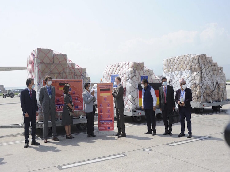 Nepal receives vital medical supplies from Germany